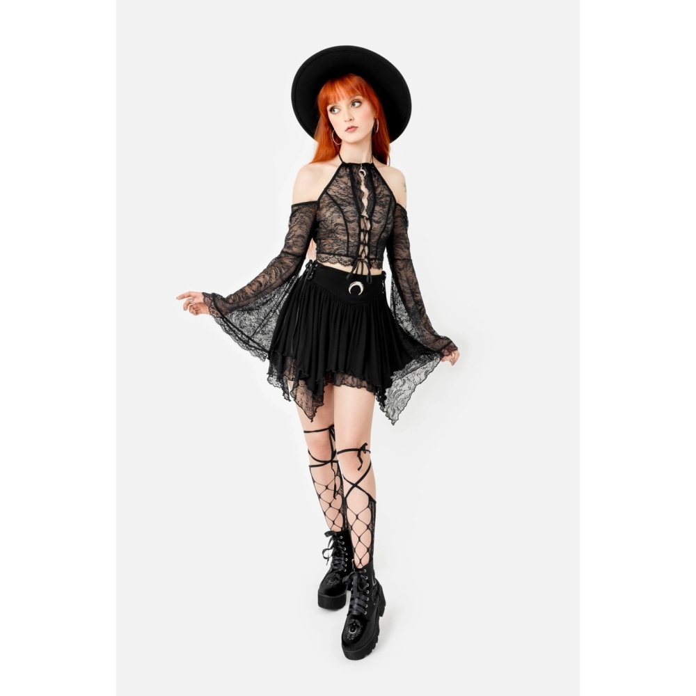 Restyle - Spellbound Korte rok - Zwart